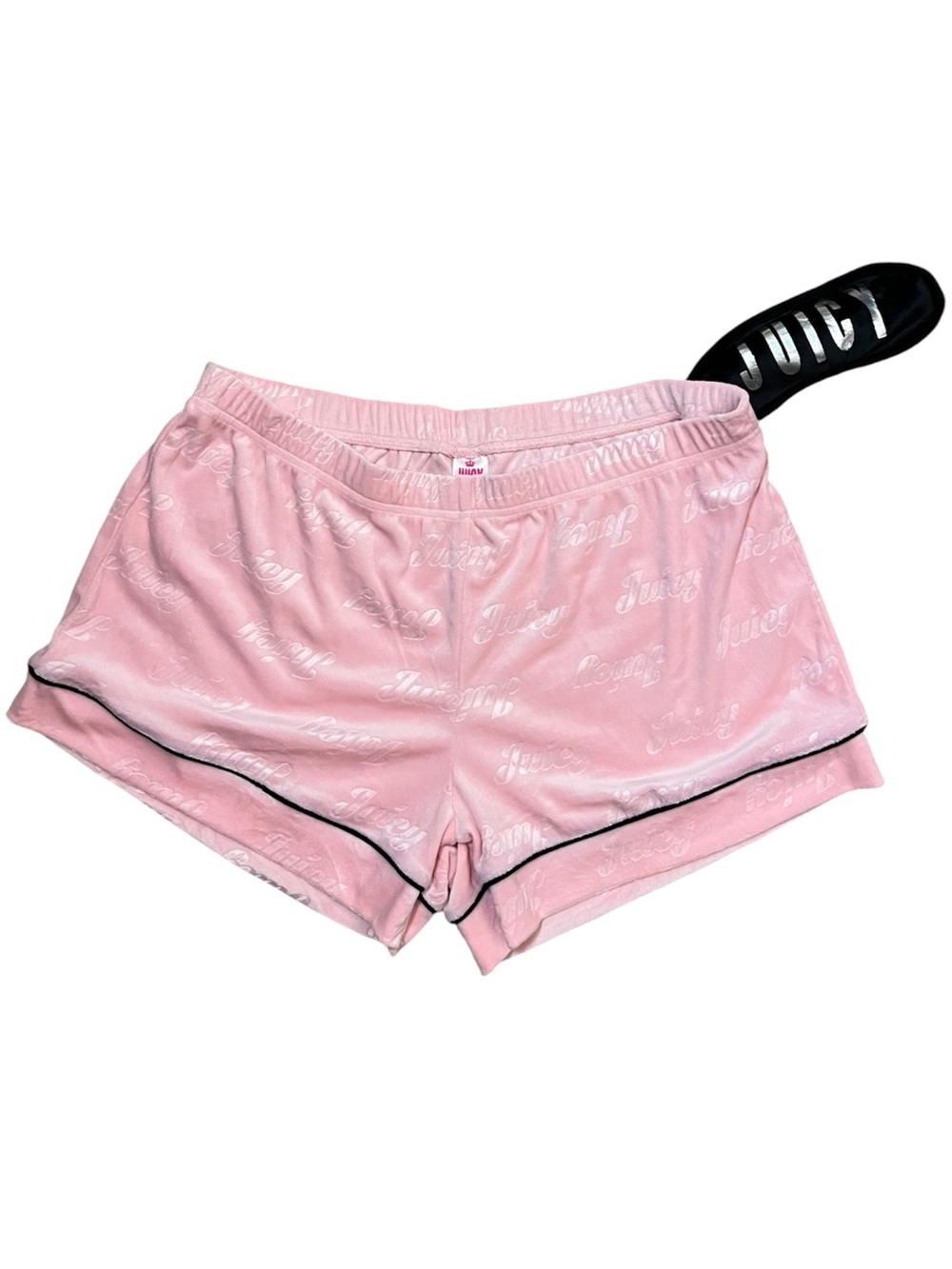 Juicy bubble gum pink Sleep Shorts with Sleep Mask Size Large